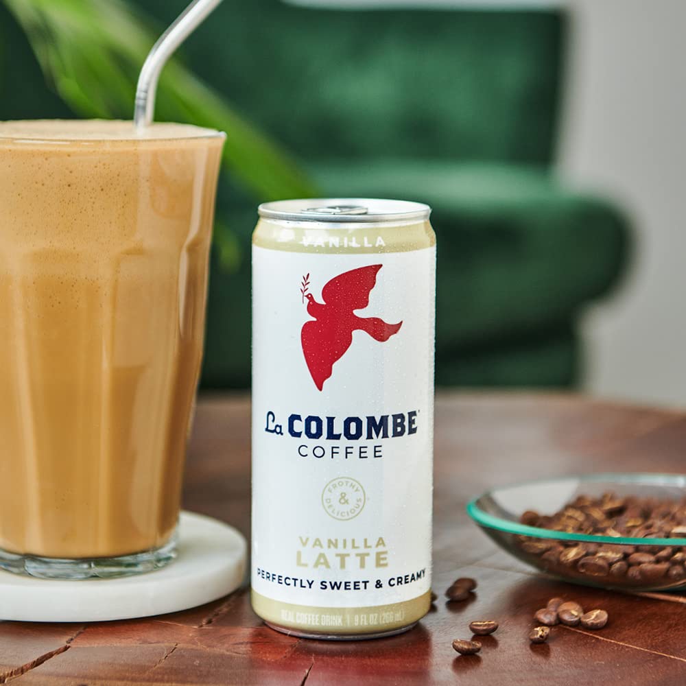 La Colombe Mocha Draft Latte - Cold-Pressed Espresso and Frothed Milk + Dark Chocolate - Made with Real Ingredients - Grab And Go Coffee, 9 Fl Oz (Pack of 12)